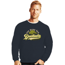 Load image into Gallery viewer, Daily_Deal_Shirts Crewneck Sweater, Unisex / Small / Dark Heather Dune Sea Dewbacks
