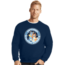 Load image into Gallery viewer, Daily_Deal_Shirts Crewneck Sweater, Unisex / Small / Navy Emotional Support Animals
