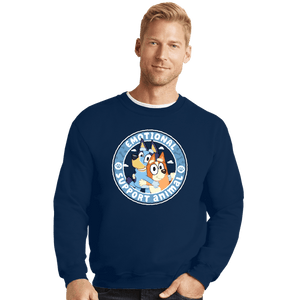 Daily_Deal_Shirts Crewneck Sweater, Unisex / Small / Navy Emotional Support Animals