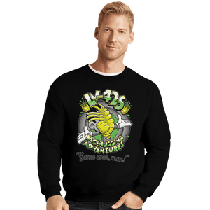 Shirts Crewneck Sweater, Unisex / Small / Black Facehugging Adventures