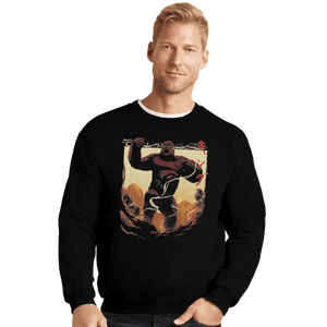 Shirts Crewneck Sweater, Unisex / Small / Black The King