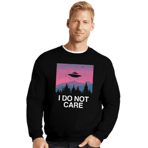 Secret_Shirts Crewneck Sweater, Unisex / Small / Black I Do Not Care