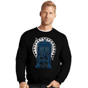 Shirts Crewneck Sweater, Unisex / Small / Black Doctor Time and Space