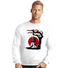 Load image into Gallery viewer, Shirts Crewneck Sweater, Unisex / Small / White Wandering Samurai
