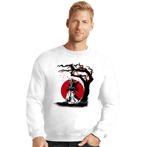 Shirts Crewneck Sweater, Unisex / Small / White Wandering Samurai