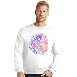 Shirts Crewneck Sweater, Unisex / Small / White Dirty Pair