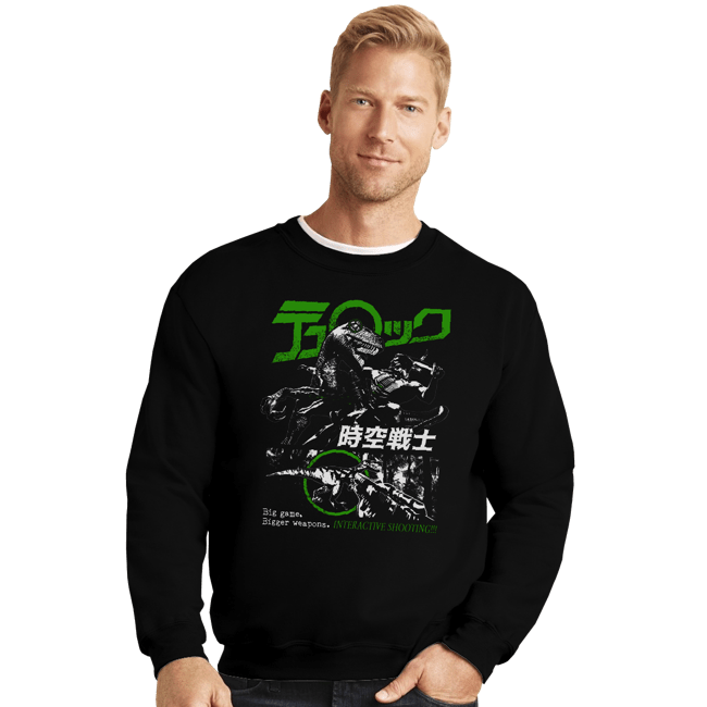 Daily_Deal_Shirts Crewneck Sweater, Unisex / Small / Black Jikuu Senshi Turok