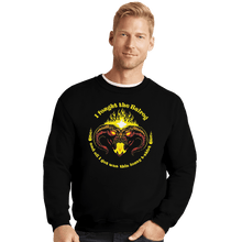 Load image into Gallery viewer, Shirts Crewneck Sweater, Unisex / Small / Black I Fought The Fire Demon

