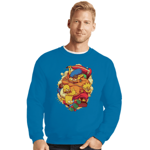 Shirts Crewneck Sweater, Unisex / Small / Sapphire The Arcade Family