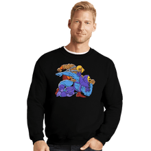 Load image into Gallery viewer, Secret_Shirts Crewneck Sweater, Unisex / Small / Black The Blond Knight Returns!
