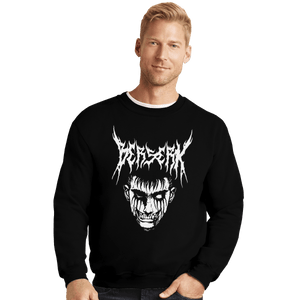 Shirts Crewneck Sweater, Unisex / Small / Black Guts Metal