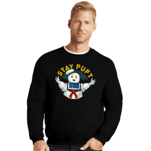 Shirts Crewneck Sweater, Unisex / Small / Black Stay Puft