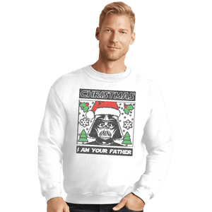 Shirts Crewneck Sweater, Unisex / Small / White Father Christmas