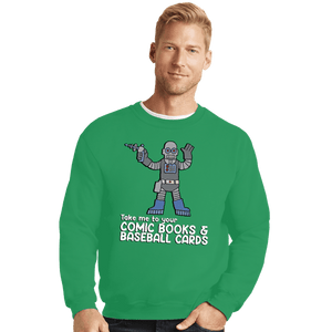 Daily_Deal_Shirts Crewneck Sweater, Unisex / Small / Irish Green The Android's Dungeon