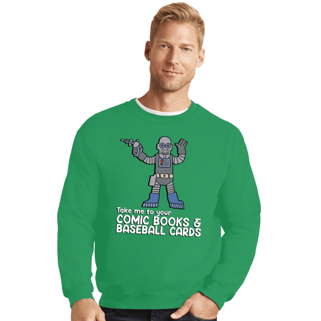 Daily_Deal_Shirts Crewneck Sweater, Unisex / Small / Irish Green The Android's Dungeon