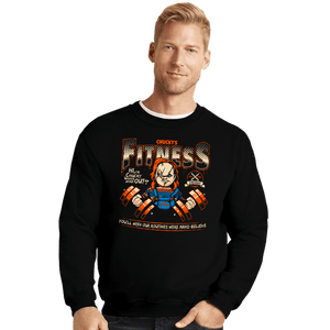 Daily_Deal_Shirts Crewneck Sweater, Unisex / Small / Black Chucky's Fitness