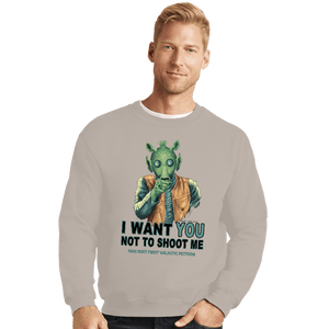 Shirts Crewneck Sweater, Unisex / Small / Sand Rodian Petition