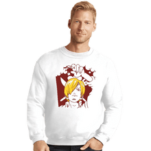 Load image into Gallery viewer, Shirts Crewneck Sweater, Unisex / Small / White Pirate Cook
