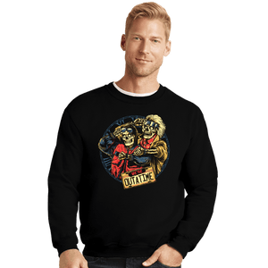 Daily_Deal_Shirts Crewneck Sweater, Unisex / Small / Black Outatime