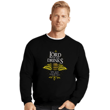 Load image into Gallery viewer, Shirts Crewneck Sweater, Unisex / Small / Black The Lord Of The Drinks
