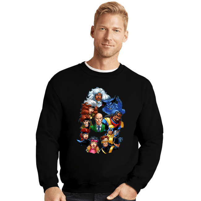 Secret_Shirts Crewneck Sweater, Unisex / Small / Black X-Men 30th Anniversary