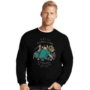 Shirts Crewneck Sweater, Unisex / Small / Black Kaiju Demolition Services