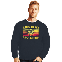 Load image into Gallery viewer, Shirts Crewneck Sweater, Unisex / Small / Dark Heather My RPG Shirt
