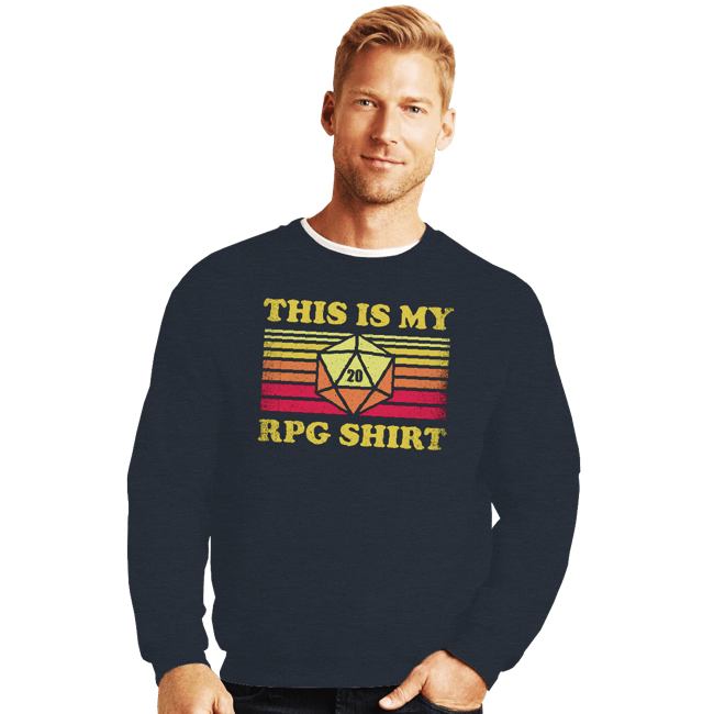 Shirts Crewneck Sweater, Unisex / Small / Dark Heather My RPG Shirt