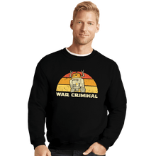 Load image into Gallery viewer, Daily_Deal_Shirts Crewneck Sweater, Unisex / Small / Black Vintage Criminal Droid
