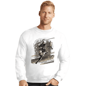 Shirts Crewneck Sweater, Unisex / Small / White The Weight Of The World