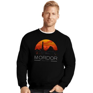 Shirts Crewneck Sweater, Unisex / Small / Black Middle Earth