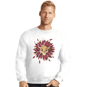 Shirts Crewneck Sweater, Unisex / Small / White Simba Watercolor