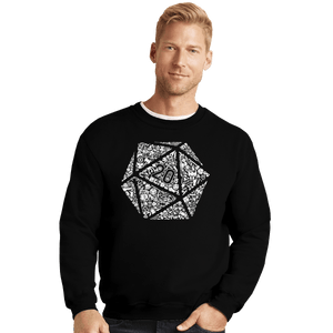Shirts Crewneck Sweater, Unisex / Small / Black Mosaic D20