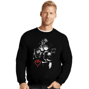 Shirts Crewneck Sweater, Unisex / Small / Black Sora Ink