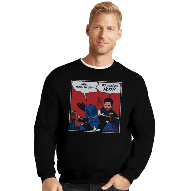Last_Chance_Shirts Crewneck Sweater, Unisex / Small / Black Winter Slap