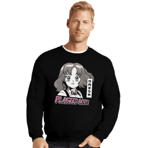 Shirts Crewneck Sweater, Unisex / Small / Black Plastic Love Manga