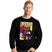 Load image into Gallery viewer, Shirts Crewneck Sweater, Unisex / Small / Black Avenger Academia
