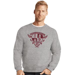 Shirts Crewneck Sweater, Unisex / Small / Sports Grey Electric Mayhem School Of Music