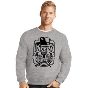 Daily_Deal_Shirts Crewneck Sweater, Unisex / Small / Sports Grey Indiana Water