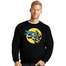 Load image into Gallery viewer, Daily_Deal_Shirts Crewneck Sweater, Unisex / Small / Black The Adventures Of The Night Knights
