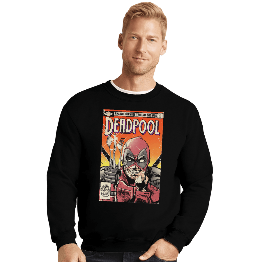 Shirts Crewneck Sweater, Unisex / Small / Black Wolverine Mashup