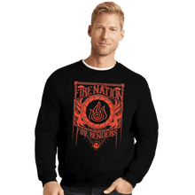 Load image into Gallery viewer, Shirts Crewneck Sweater, Unisex / Small / Black Fire Nation
