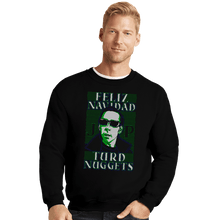 Load image into Gallery viewer, Daily_Deal_Shirts Crewneck Sweater, Unisex / Small / Black Feliz Navidad Turd Nuggets
