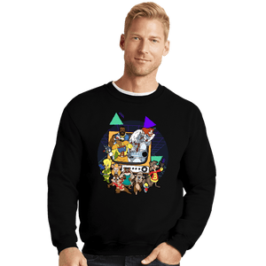 Daily_Deal_Shirts Crewneck Sweater, Unisex / Small / Black Saturday Morning Mania