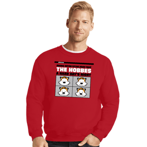 Daily_Deal_Shirts Crewneck Sweater, Unisex / Small / Red The Hobbes Album