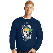 Load image into Gallery viewer, Shirts Crewneck Sweater, Unisex / Small / Navy Time Hero Forever

