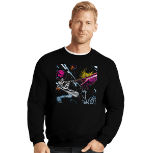 Secret_Shirts Crewneck Sweater, Unisex / Small / Black Creation Of Silver Surfer Secret Sale