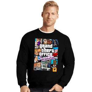 Shirts Crewneck Sweater, Unisex / Small / Black Grand Theft Office