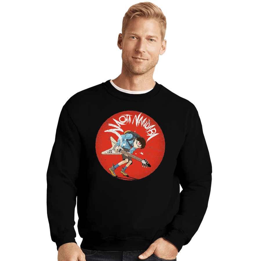 Shirts Crewneck Sweater, Unisex / Small / Black Naoto Nandaba