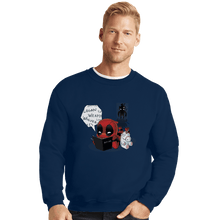 Load image into Gallery viewer, Shirts Crewneck Sweater, Unisex / Small / Navy Death Merc
